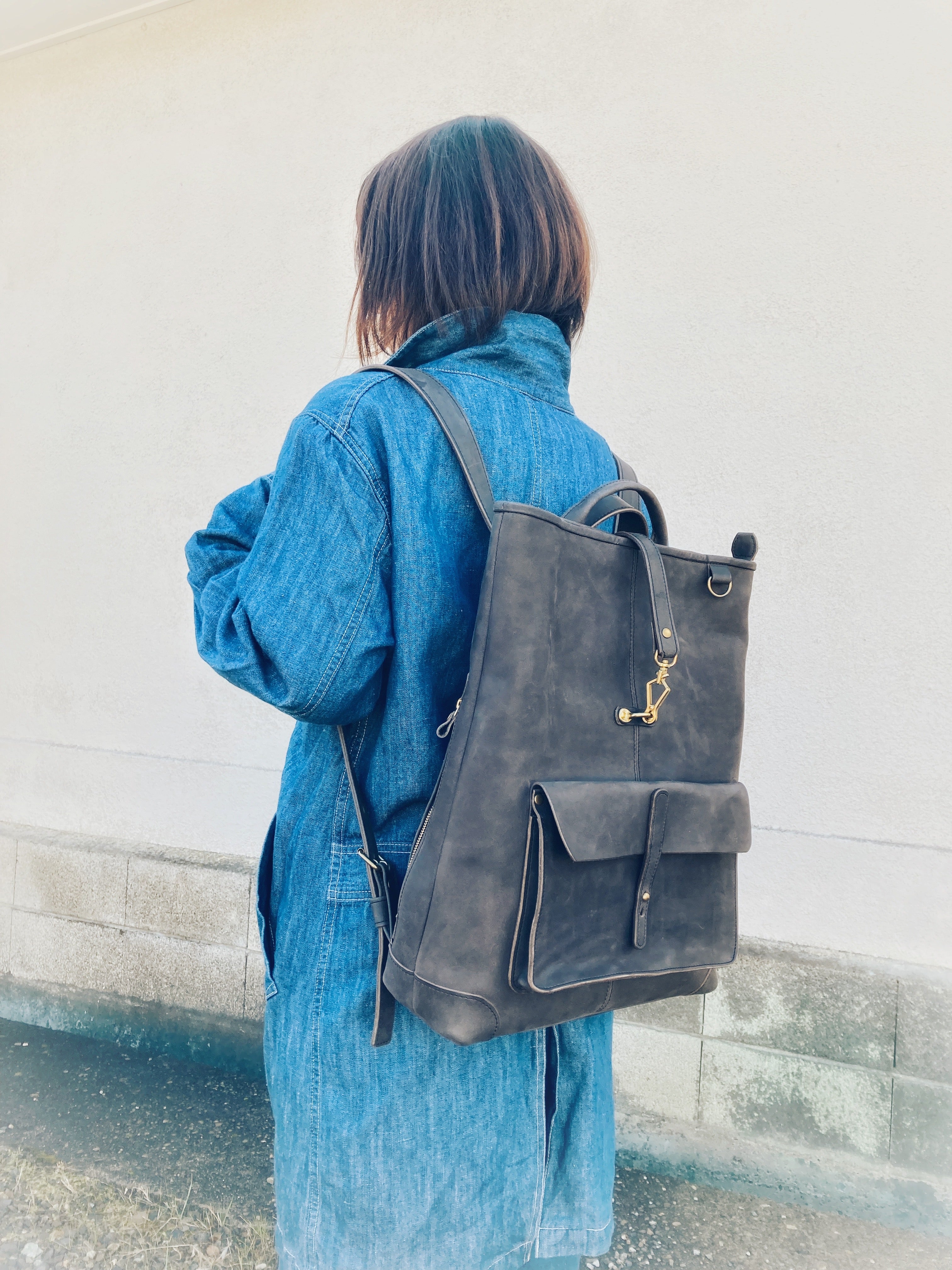 オールレザー バックパック WWB-110