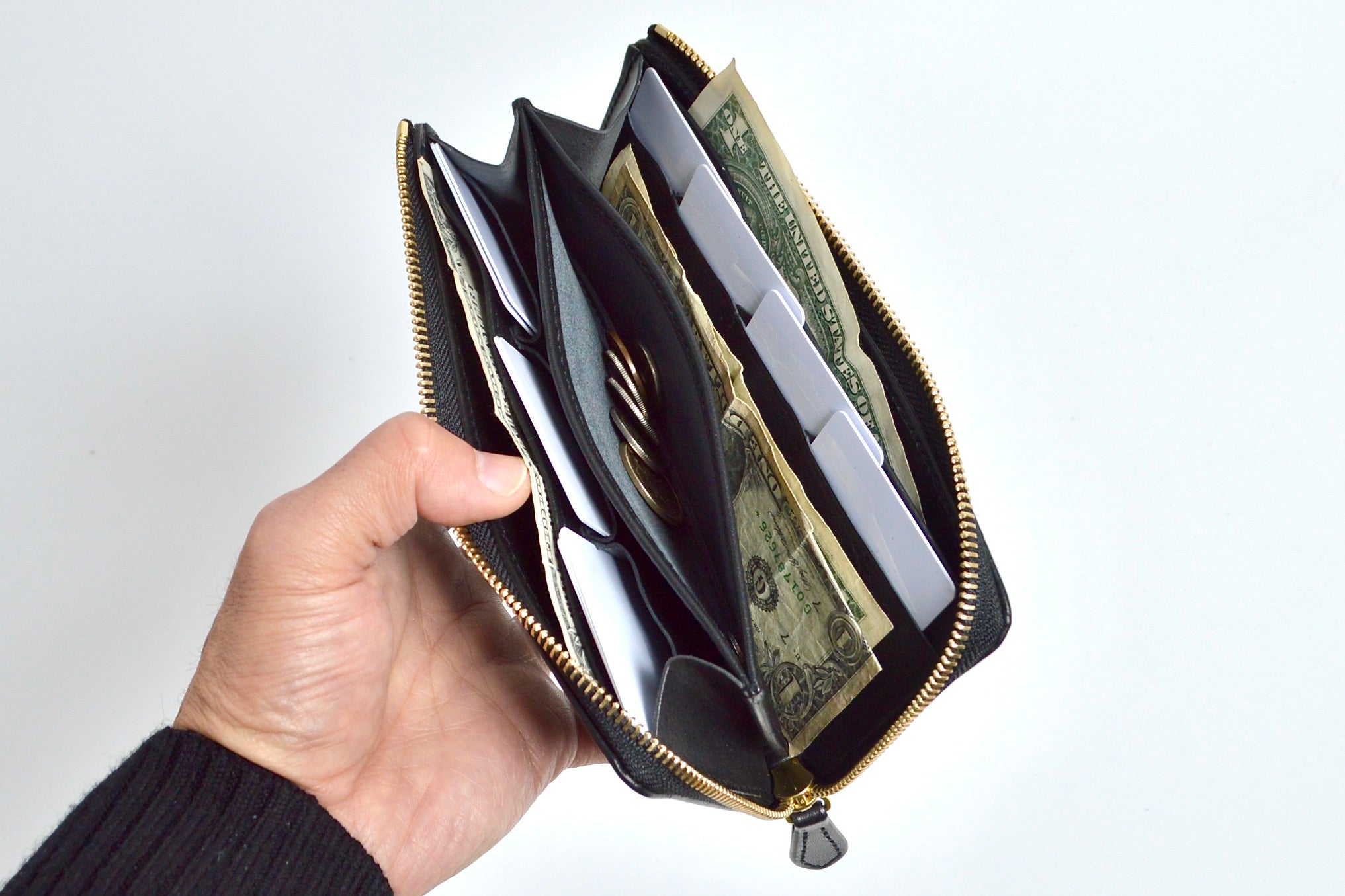 信州鹿革:Lジップウォレット DLZ-100