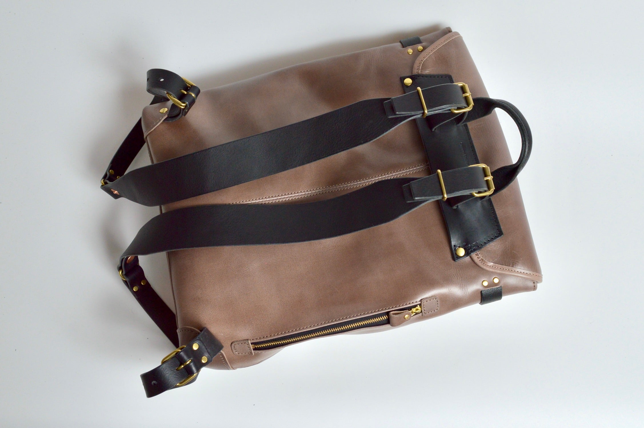 Leather backpack: WFB-100: flap type