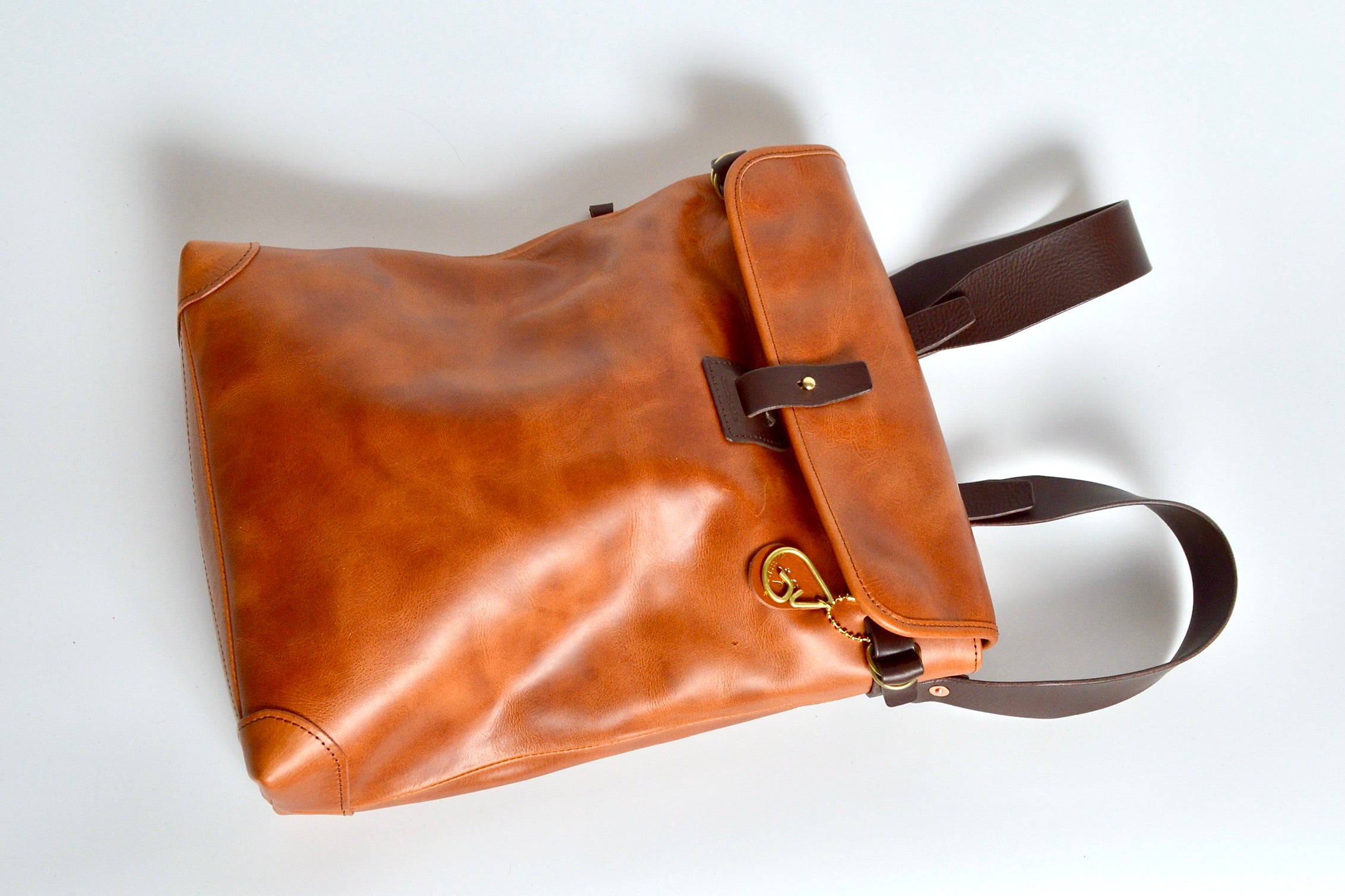 Leather backpack: WFB-100: flap type