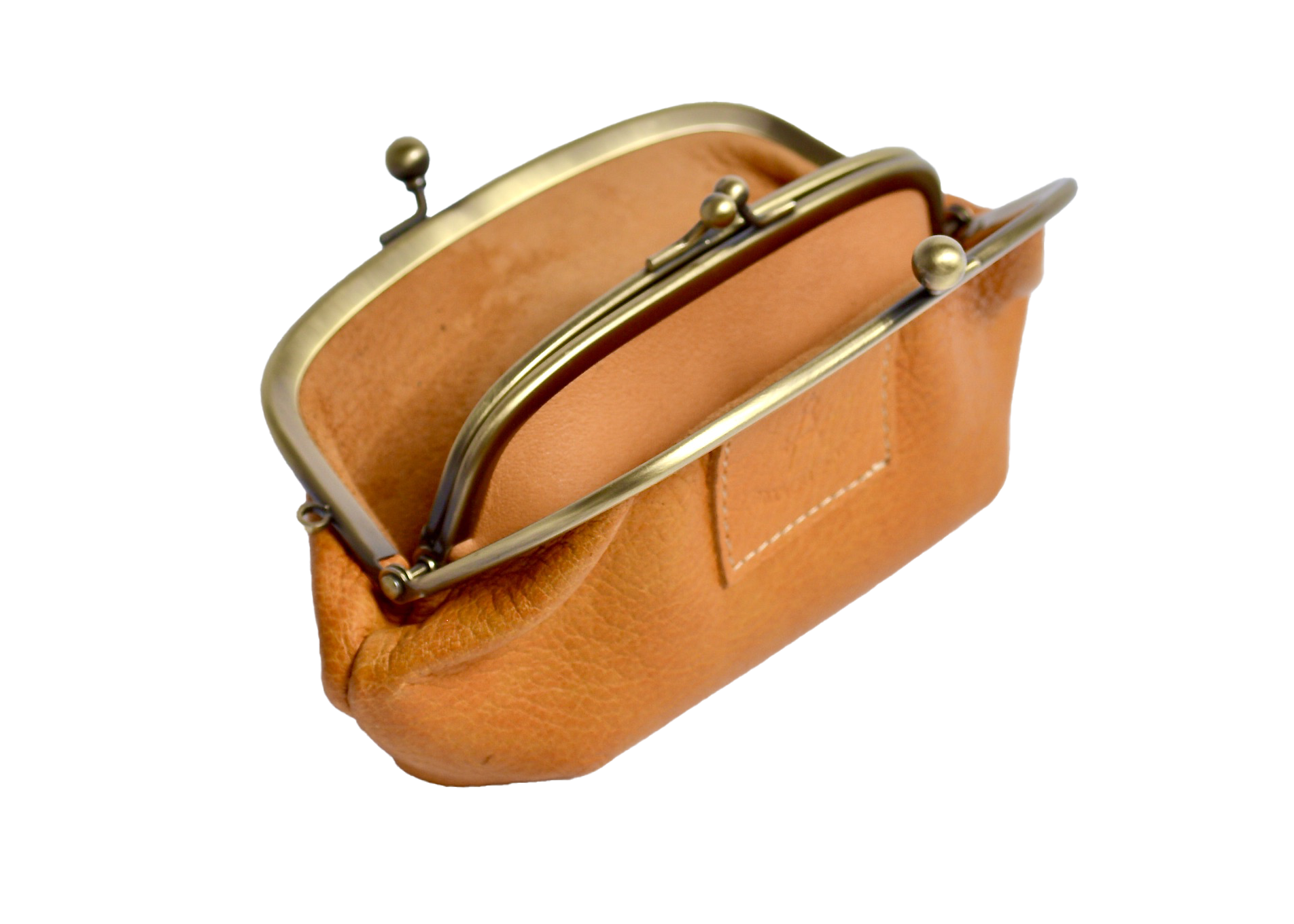 信州鹿革：親子がま口財布