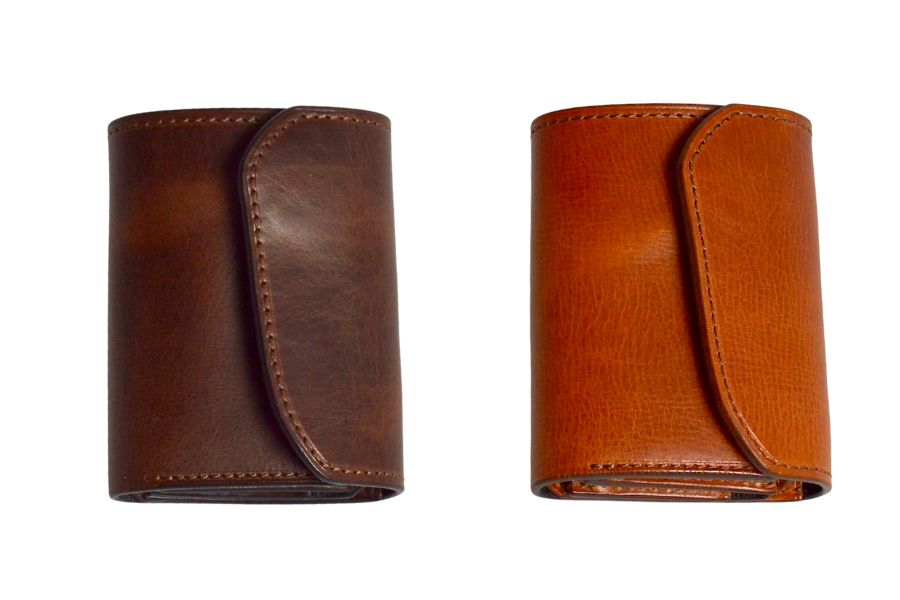Groover Leather コンパクト三つ折り財布 GMS-100 コンパクト三つ折り財布 GMS-100S スタッズ
