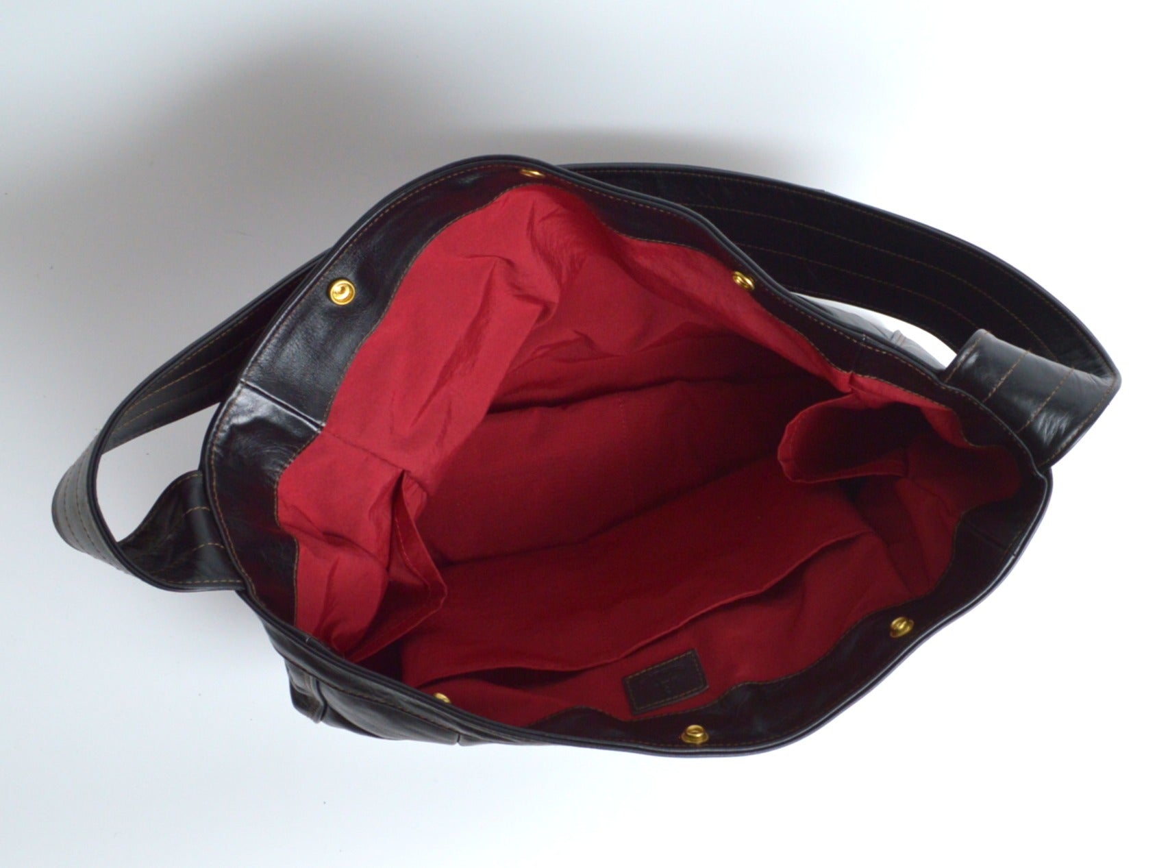Newspaper bag: Shinshu deer leather: DNB-100