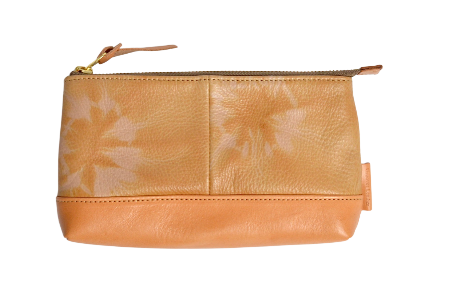 杏染革：ポーチ：KDP-100