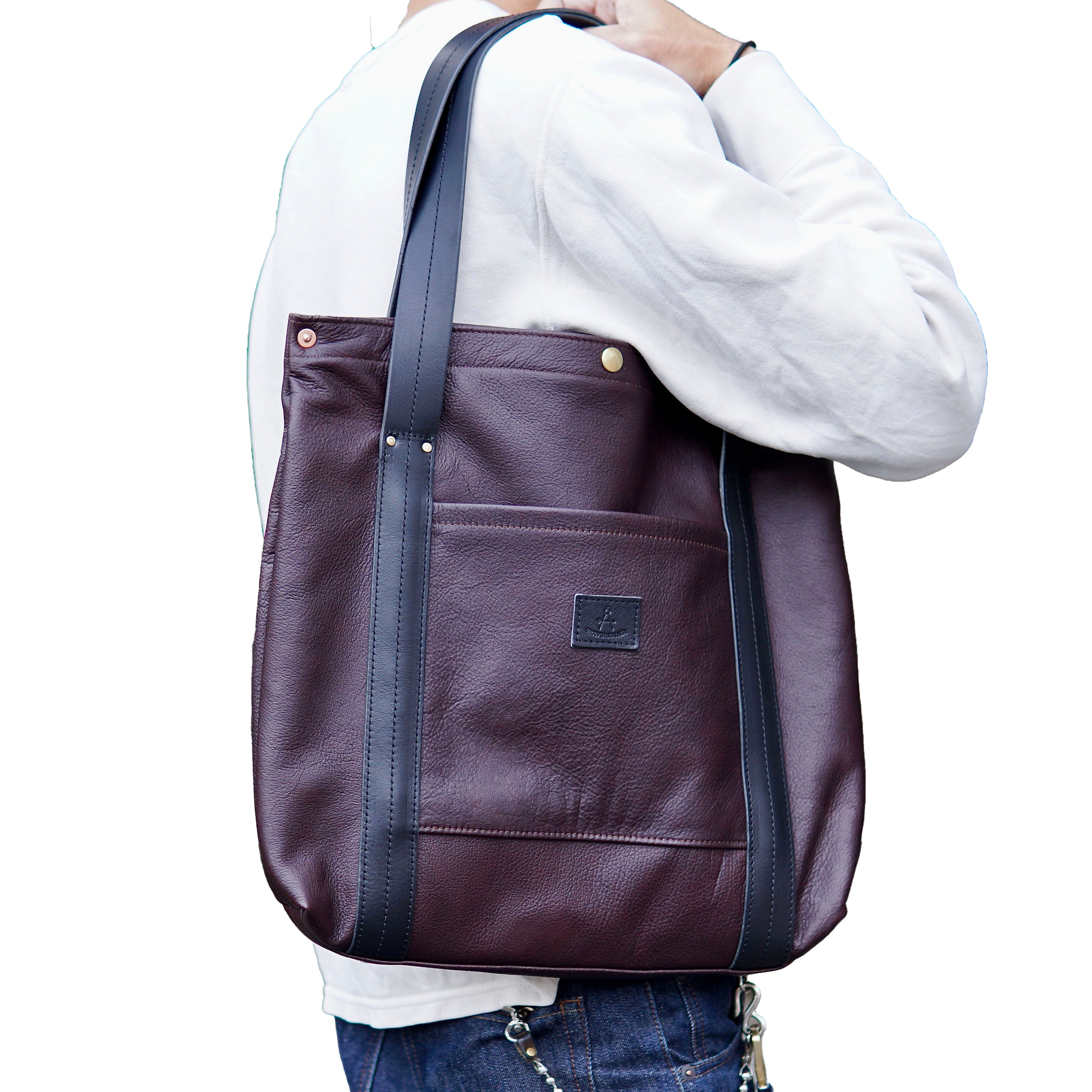 ヴィンテージトート：信州鹿革：DVT-100