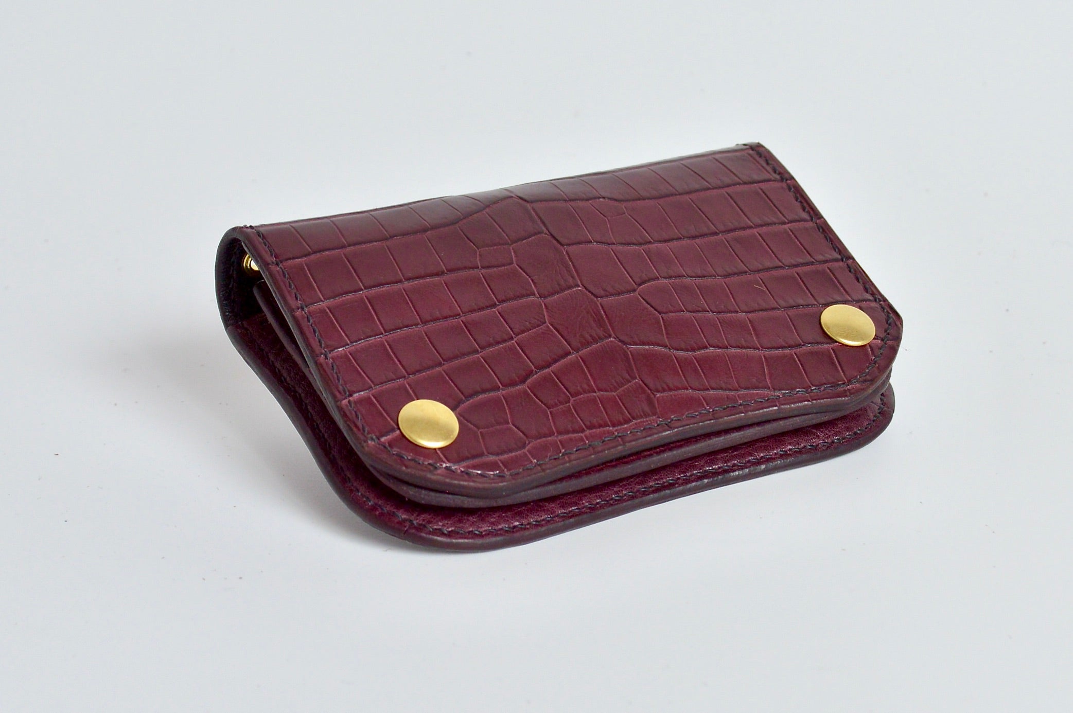 クロコダイル仕様：ショートトラッカーウォレット