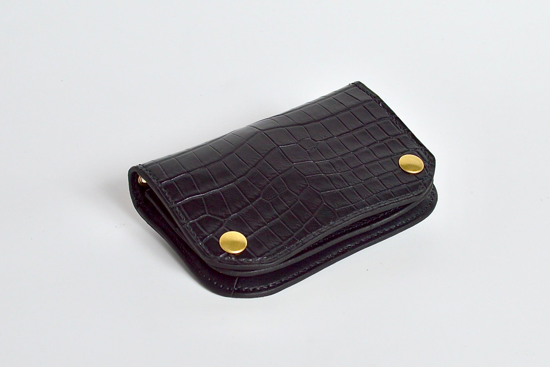 クロコダイル仕様：ショートトラッカーウォレット