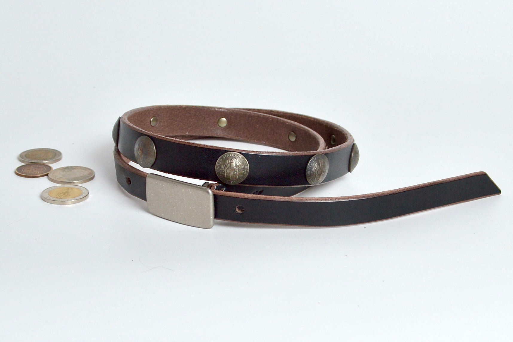 19㎜茶芯ベルト GPB-190C (コンチョ付き)