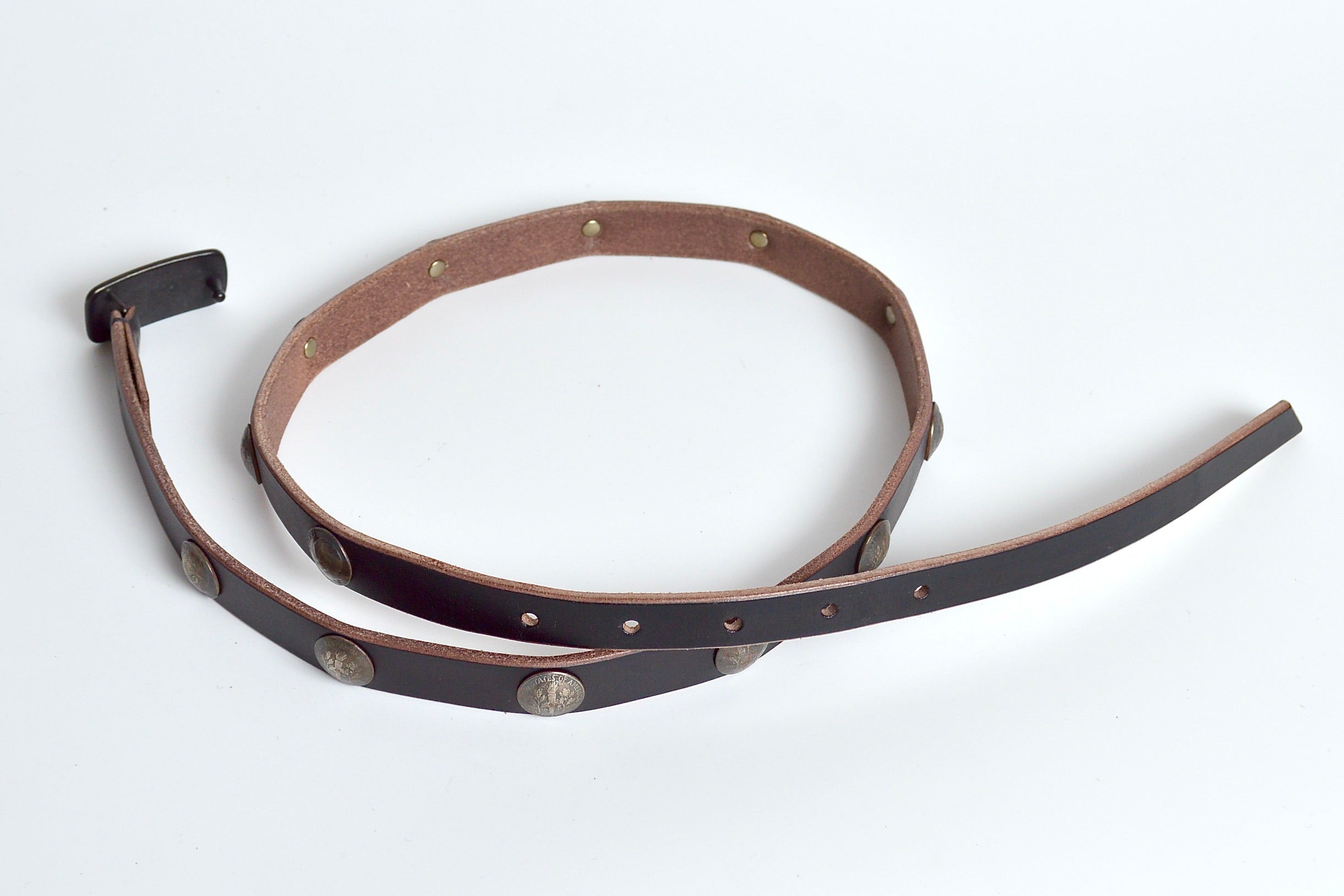 19㎜茶芯ベルト GPB-190C (コンチョ付き)