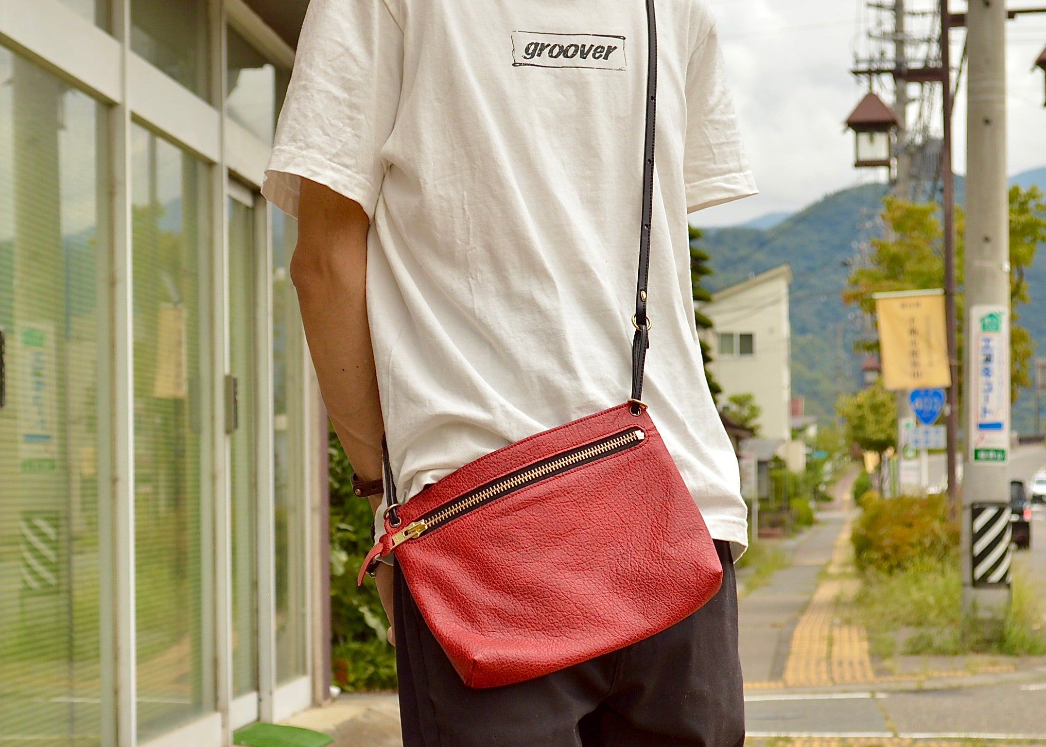 サコッシュ：信州鹿革：DSH-210