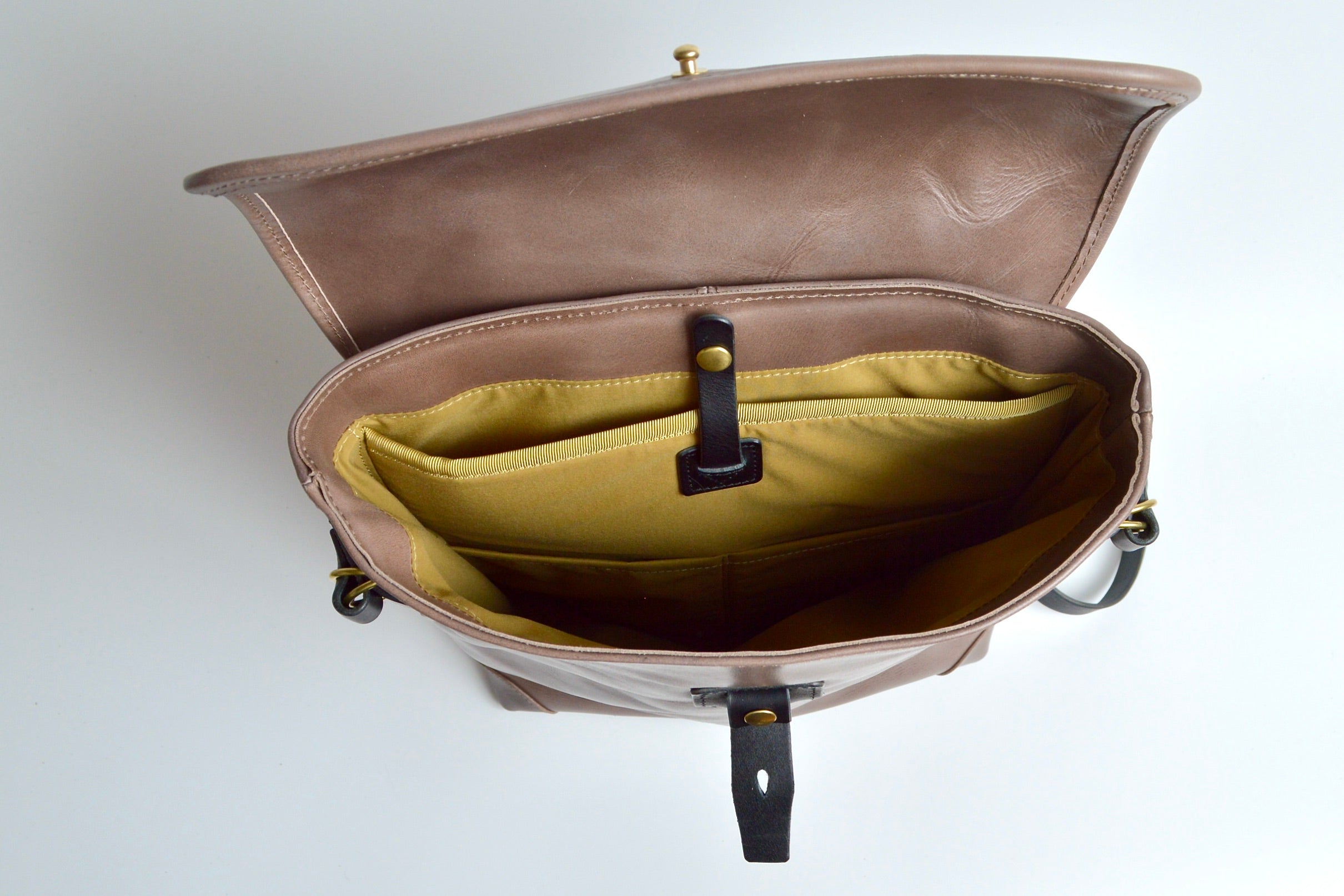 Leather backpack: WFB-100: flap type